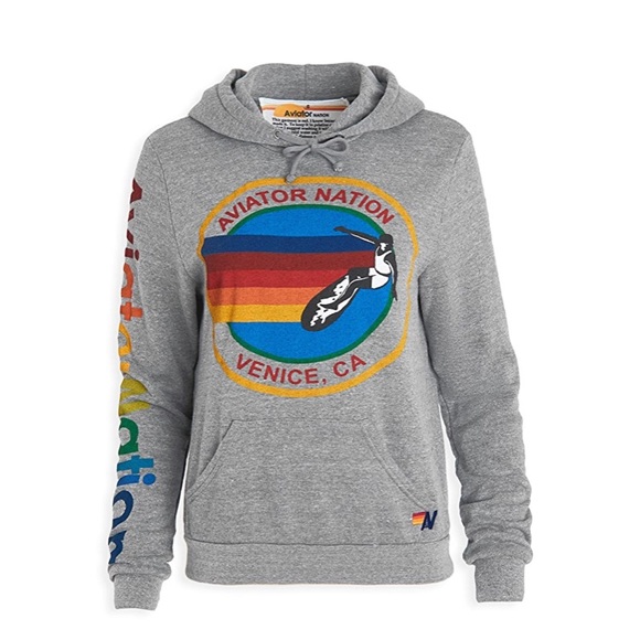 Aviator Nation Sweaters - AVIATOR NATION HOODIE EUC SMALL